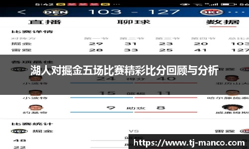 湖人对掘金五场比赛精彩比分回顾与分析